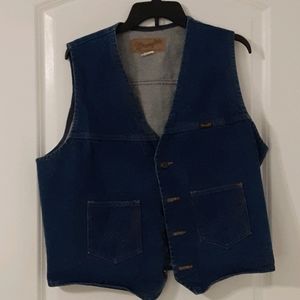 Wrangler jean vest.